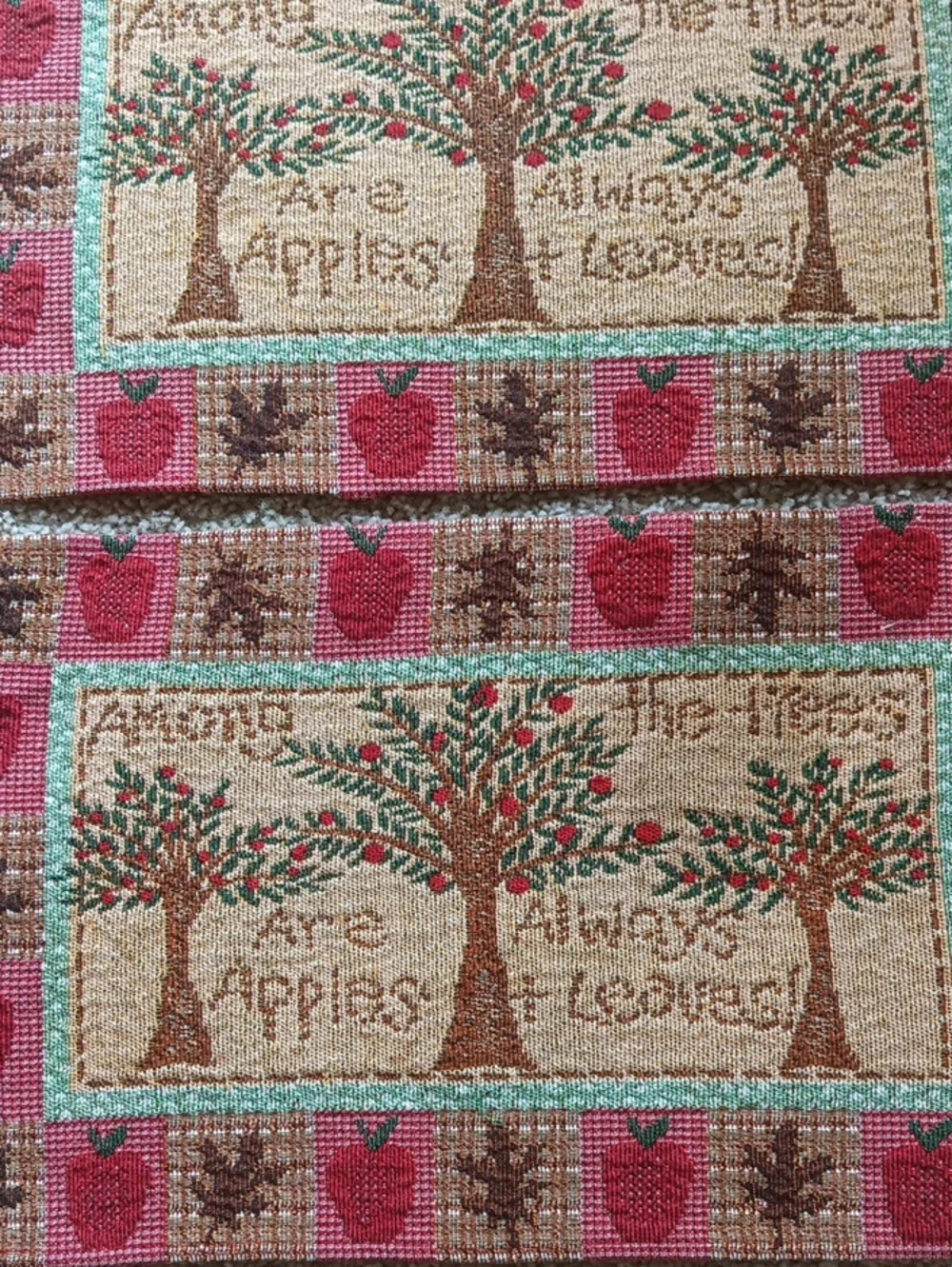 Set Of 4 Rustic Fall Placemats 